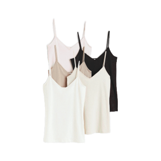 H&M Woman 5-pack strappy tops 1080623_1