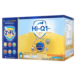 Hi-Q ไฮคิว 1พลัส นมผงสำหรับเด็ก ช่วงวัยที่ 3 ซูเปอร์โกลด์ SYNBIO PROTEQ รสจืด 3850 กรัม [LOTU11PDZ ลด 900.-]