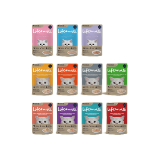 LIFEMATE Cat Wet Food อาหารเปียกแมว 1 กล่อง (12ซอง)