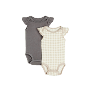 H&M Girl 2-pack picot-trim bodysuits 1126298_1