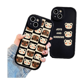 เคสโทรศัพท์มือถือ ลายการ์ตูน สําหรับ OPPO A16 A17 A74 A95 A5s A17K A77s A15 A55 A57 A7 A54 A12 A96 A76 A16K A16E A3S A94 A1K A9 A5 A78 A58 A31 A53 Reno 8T 5Z 8 7z 5F 5 6 4 A92 A36 เคสนิ่ม ลายหมี สไตล์เกาหลี