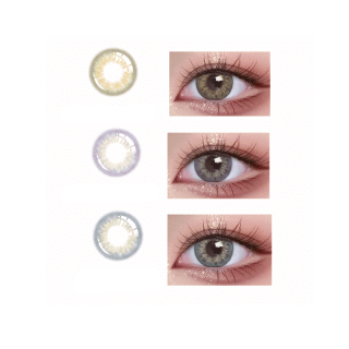 MIDROO ส่งไวจากไทย คอนแทคเลนส์ คอนแทคเลนส์สี DNAบิ๊กอาย น้ำตาล เทา contact lenses 1คู่