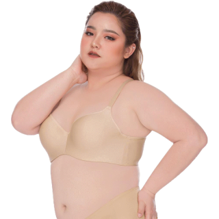 โปรโมชั่น : Sgarlet เสื้อในมีโครงเก็บกระชับ เต้าเนียนเรียบ สีเนื้อสีดำ MB1719