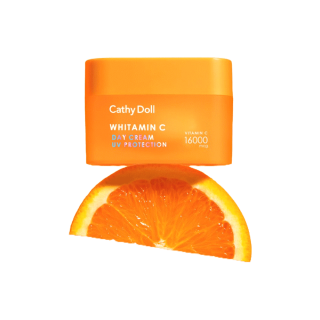 Cathy Doll ไวท์ทามินซีเดย์ครีม ครีมวิตามินซีเข้มข้น ช่วยบำรุงผิวหน้าให้กระจ่างใส (ครีมทาหน้า,ครีมวิตซี ,วิตามินซี)