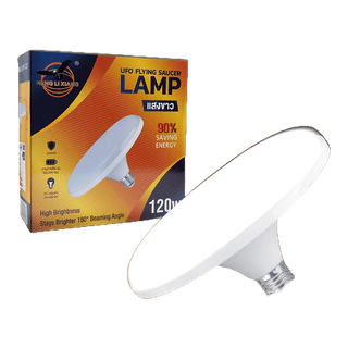 โปรโมชั่น : หลอดไฟจานบิน UFO 120W 85W 65W 45W แสงขาว แสงวอร์มไวท์ ไฟ LED BULB ทรงจานบิน HL-UFO กว้าง 200 องศา ยี่ห้อ HLX ของแท้