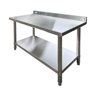 NEED โต๊ะเตรียมครัว สแตนเลส มีฉากกั้น stainless steel table (ส่งฟรีทั่วประเทศ)สินค้าขายดี