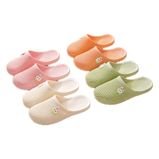 พร้อมส่ง🚚 รองเท้าแตะผู้หญิง ส้นแบน ลายกระต่ายน่ารัก ตาข่าย แฟชั่น รองเท้านุ่ม เย็นสบาย A-005