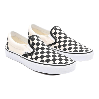 [โค้ด DDX9JAN ลดอีก20%] VANS Classic Slip-on Checkerboard Black/White รองเท้าแวนส์ ทรงสวม ได้ทั้งชายและหญิง