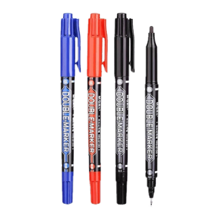 พร้อมส่ง M&G ปากกาเมจิก เขียนแผ่นซีดี 2 หัว รุ่น MG-2130 ขนาด 1.5/0.5 มม. มี3สีให้เลือก(ราคาต่อด้าม)#ปากกา #maekerpen