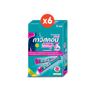 โปรโมชั่น : กาวิสคอน ดับเบิ้ล แอคชั่น ชนิดซองรสมินต์ 10 ml. 12 ซอง x 6