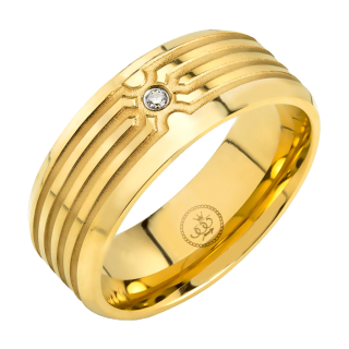 โปรโมชั่น : 555jewelry แหวนดีไซน์เรียบ กัดลายเท่ เนื้องานสแตนเลส รุ่น MNR-351T - แหวนเรียบ แหวนผู้ชาย สแตนเลสสตีล R39
