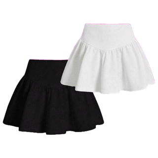 (แจกโค้ด20% กรอก INCM301 ช่องโค้ดช้อปปี้) กระโปรง Mini skirt กระโปรงสไตล์ y2k สาวอวบ สีพื้น ขนาดฟรีไซส์