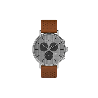 Timex TW2R79900 Fairfield นาฬิกาข้อมือผู้ชาย สายหนัง สีน้ำตาล