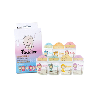 [ยกลัง ส่งด่วน!] Toddlerfamily ถุงเก็บน้ำนม 4oz. ซิป3ชั้น สำหรับเก็บน้ำนมโดยตรง (336ใบ/12กล่อง)ใช้ได้นาน3เดือน