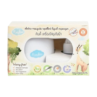 ❤️ใช้โค้ดส่งฟรี SHOPEE ได้ด้วยจ้า❤️ ลอตใหม่ Kindee คินดี้เครื่องไล่ยุงไฟฟ้า (1เครื่อง)พร้อมน้ำยา