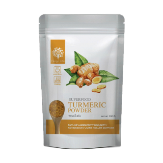 ผงขมิ้นชัน เคอร์คิวมินอยด์ 9% Feaga Life Turmeric Powder 200 กรัม