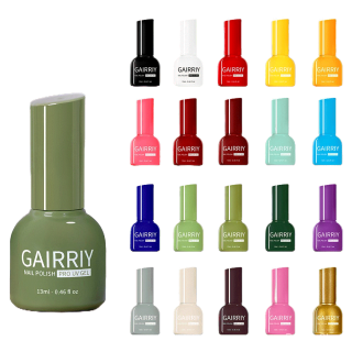 GAIRRIY ยาทาเล็บหนึ่งขวดสีเดียวสีใหม่ผู้ผลิตชุดกาวทาเล็บร้านทำเล็บ13mlขายส่ง-SB3901