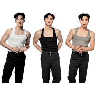 Wicked Brand เสื้อกล้ามผู้ชาย เสื้อแขนกุด (ภาพถ่ายจากสินค้าจริง)