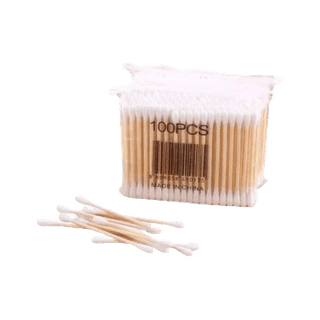 โปรโมชั่น : Cotton Bud คัตตอน บัด สำลีหัวก้านไม้ 100 pcs. 1 ซอง สำลี คุณภาพดี ไม่มีสารเคมี ขนนิ่ม