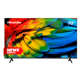 Hisense TV 70E6K 4K Ultra HD Smart TV Voice Control WIFI Build in Netflix & Youtube VIDAA /DVB-T2 / USB2.0 / HDMI /AV