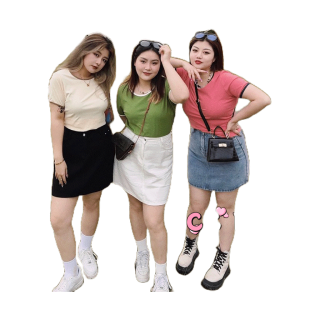 CiCi Plus+(835)กระโปรงยีนส์ทรงเอสุดเกา ผ้ายีนส์นิ่ม ใส่สบายใส่กับอะไรก็ดูแพงน่ารักหมดสาวอวบอ้วน