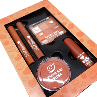 SALE!! เซลล์ชุดเซตแต่งหน้า 5in1 HASAYA GIRL Sweet Peach Party Set