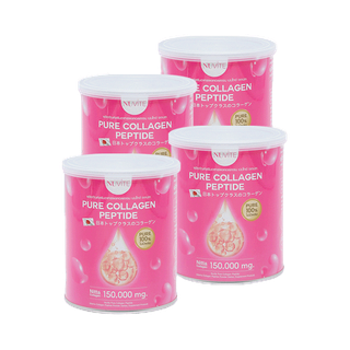 NUVITE PURE COLLAGEN 150,000 Mg คอลลาเจนเพียวจากญี่ปุ่น สารสกัดจากปลาทะเลแท้ๆ 100% ช่วยให้ผิวเนียนนุ่ม ลดเลือนริ้วรอย ผิวแห้งกร้าน ลดเลือนรอยแผลเป็น ช่วยให้ผิวสุขภาพดีขึ้น 4 กระป๋อง โดย Tv direct โดย Tv direct