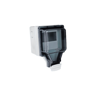 HACO กล่องกันน้ำ IP66 สำหรับปลั๊กกราวด์คู่ 3 gang T&J Weatherproof Surface Box รุ่น WH-S66
