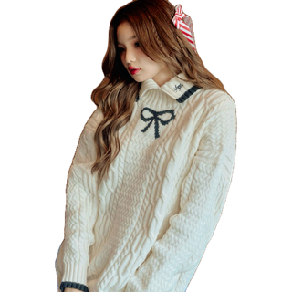 FLAT2112 FF0679 : BOWIE KNITTED PULLOVER เดรสไหมพรม