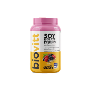 ✅ New Product ✅ biovitt Soy Isolate Protein Berry Flavor รสชาติใหม่ ! ต้องลอง!! ซอยโปรตีน ไอโซเลท รสเบอร์รี่ ไม่ฝืดคอ