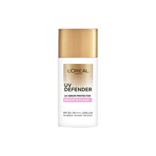 LOreal Paris UV Defender SPF50+/PA+++ Long UVA ลอรีอัล ปารีส ยูวี ดีเฟนเดอร์ ครีมกันแดด สูตรไบรท์ แอนด์ เคลียร์.