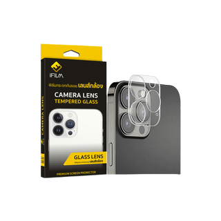iFilm Lens Camera Full For iphone 15 pro max 15 plus 14 pro max 14plus 13 12 iphone11 ฟิล์มกระจก เลนส์กล้อง แบบเต็ม ใส