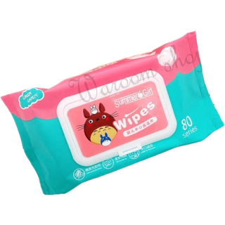 ทิชชู่เปียก Baby&Star Wipes กระดาษทิชชู่เปียกสูตรน้ำบริสุทธิ์ ผ้านุ่มละมุน ไร้แอลกอฮอล์ ขนาดใหญ่80แผ่น