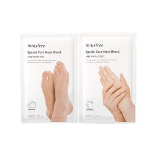 ถูกแท้✔ส่งไว🚚มาส์กมือ/มาส์กเท้า Innisfree special care mask Hand /Innisfree special care mask Foot 20ml.