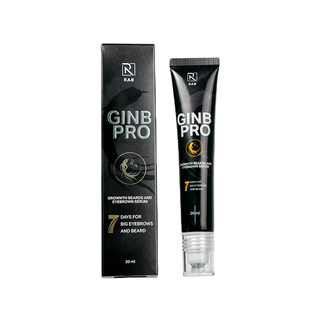 เซรั่มเร่งผมยาว GINB PRO, เซรั่มโสมดำเกาหลี กระตุ้นเคราให้ยาว และ หนาอย่างรวดเร็ว 20ml