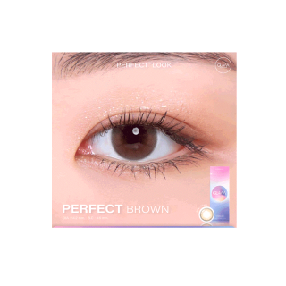 GLAM (เลนส์ไฮยาลูรอน) รุ่น Perfect Brown (เลนส์รายเดือน) ค่าสายตา ปกติ ถึง -10.00