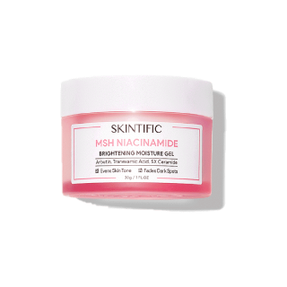 SKINTIFIC MSH ไนอาซินาไมด์ ไบร์ทเทนนิ่ง มอยเจอ มอยเจอร์ไรเซอร์ 30g/80g (ครีมกลางวัน ครีมกลางคืน) Niacinamide Brightening