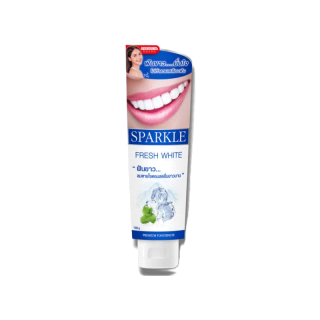 SPARKLE ยาสีฟัน 100 กรัม ฟันขาว..ลมหายใจหอมสดชื่น สูตร WHITE TOOTHPASTE สปาร์คเคิล ไวท์
