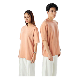 Yuedpao No.1 เสื้อยืด Oversize Feather Comfort ผ้าหนาทรงสวย ยับยากรีดง่าย เสื้อยืดเปล่า เสื้อยืดโอเวอร์ไซส์ Peach blush