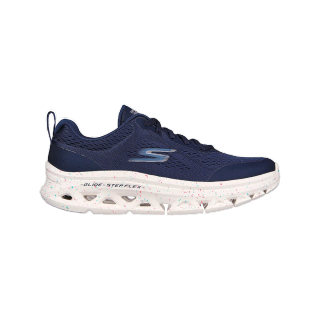 Skechers สเก็ตเชอร์ส รองเท้าผู้หญิง รองเท้าผ้าใบ Women Online Exclusive GOrun Glide-Step Flex Spring Morning Running Shoes - 128898-NVMT Air-Cooled Goga Mat M-STRIKE, Glide-Step, Ortholite