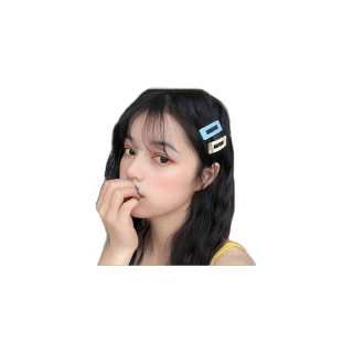 Snap กิ๊บติดผมโลหะป้องกันการลื่นแฟชั่นสไตล์ด้าน Headwear ผม Barrettes สำหรับผู้หญิงสาว