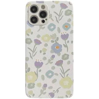 -พร้อมส่งในไทย-เคสซิลิโคนลายดอกไม้วินเทจ ใช้สำหรับ IPทุกรุ่น #238