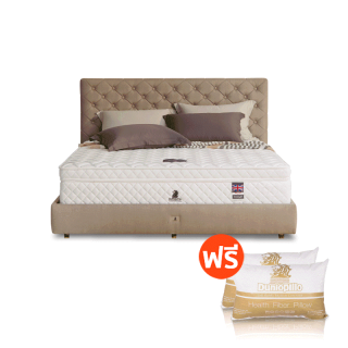 Dunlopillo ที่นอนพ็อกเก็ตสปริง รุ่น Basildon (Euro Top) หนา 14นิ้ว แถมฟรี หมอนหนุนสุขภาพ ส่งฟรี