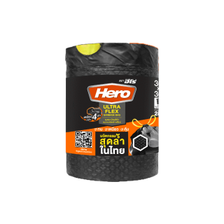 [ขายดี] Hero ถุงขยะ หนาพิเศษ (ม้วน หูรูด) Ultra Flex // ถุงขยะฮีโร่ // ถุงขยะม้วนหูรูด ถุงขยะม้วน อัลตร้าเฟล็กซ์