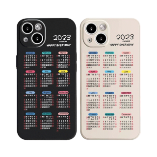 เคสโทรศัพท์มือถือ ซิลิโคนนิ่ม กันกระแทก ลายปฏิทิน Suntaiho 2023 สําหรับ IPhone 11 Pro MAX 12 13 7 8 Plus X XR XS MAX SE 2020