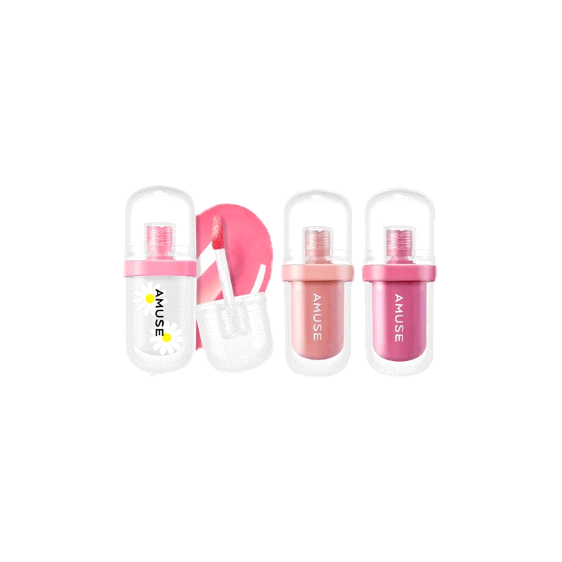 ของแท้:พร้อมส่ง Amuse Jel-Fit Tint ลิปทิ้นท์ ฉ่ำวาว ติดทน