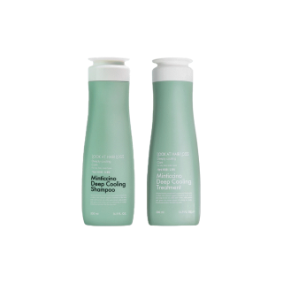 [Best seller] แชมพูลดผมร่วง สูตรมิ้นติชิโน ดีพ คูลลิ่ง LOOK AT HAIR LOSS MINTICCINO DEEP COOLING Shampoo/Treatment 500 ml ช่วยลดผมมัน สูตรเย็น (LM)