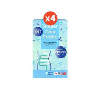 [x4 กล่อง] Suuper Clear Probio All-in-1 Probiotics - Super You