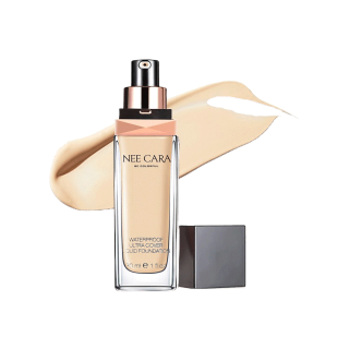 NEE CARA นีคาร่า รองพื้น กันน้ำ ครีมรองพื้น N589 WATERPROOF ULTRA COVER LIQUID FOUNDATION