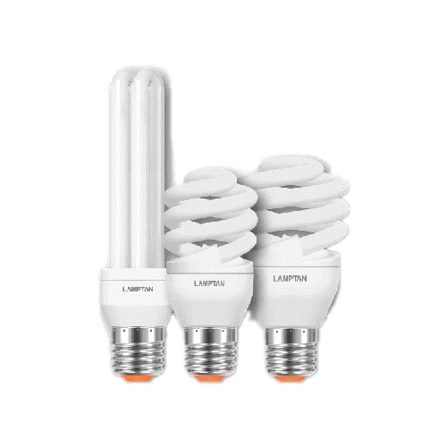 โปรโมชั่น : แพ็ก 10 หลอด LAMPTAN หลอดไฟ Compact Fluorescent